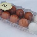 Упаковка для куриных яиц (ПЕТФ) 10 гнезд прозрачная