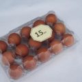 Упаковка для куриных яиц (ПЕТФ) 15 гнезд прозрачная